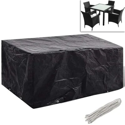 Image de vidaXL Couvertures pour meubles de jardin 2 pcs. 8 oeillets 180x140 cm