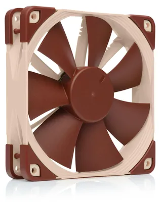 Produktbild von Noctua NF-F12, Ventilator, 12 cm, 300 RPM, 1500 RPM, 93,4 m³/h, Beige, Braun