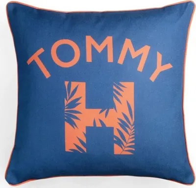 Produktbild von Tommy Hilfiger TROPICAL FLOWERS Zierkissenhülle Farbe BLUE Größe 40x40 AL