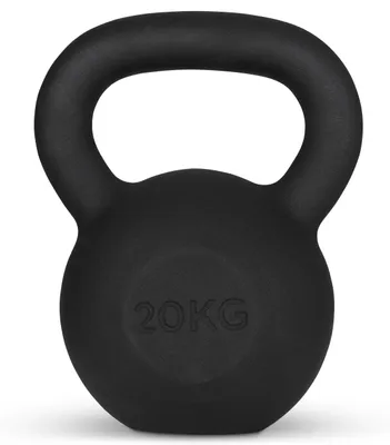 Obrázok produktu pre Kettlebell 20 kg, liatina, čierna, na posilňovanie