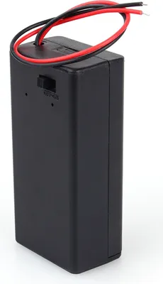 Image de 9V Volt PP3 Battery Holder Box DC Case w/ Wire Lead ON/OFF Switch Cover Durable