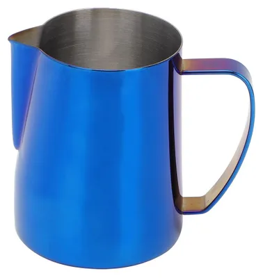 Produktbild von 600 ml Edelstahl Titanize Kaffeekrug Milchaufschäumbecher Krug für Latte ArtBlue