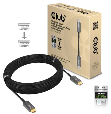 Immagine prodotto di Club3d CLUB3D Cavo HDMI™  AOC ad altissima velocità 4K120Hz/8K60Hz unidirezionale M/M 15m/49.21ft