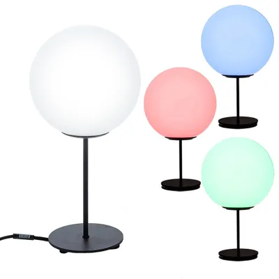 Produktbild von RGB LED Tischleuchte, Metall Glas, H 41,5 cm
