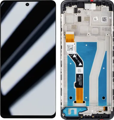 Produktbild von Motorola, LCD Bildschirm + Touchscreen (mit Gehäuse) Motorola G60s, Hellgrau