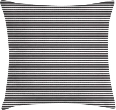 Zdjęcie produktu dla ABAKUHAUS Poszewka na poduszkę w paski, abstrakcyjna geometryczna symetryczna prosta monochromatyczna ilustracja sztuki współczesnej, 40 x 40 cm, czarno-biała