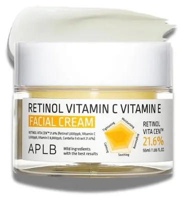 APLB Retinol Vitamin C E Cream – krém proti vráskám s retinolem a vitaminy C a E – 55 ml – obrázek 1