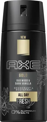 Produktbild von AXE Gold 150ml, Männer, Deodorant, Spray-Deodorant, 150 ml, 48 h, Oud wood, Dark vanila