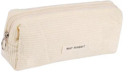 Produktbild von Beige Corduroy-Etui für Mädchen, weich