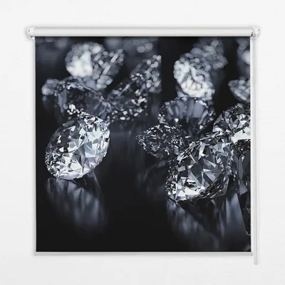 Produktbild von Seitenzug-Rollo Fensterrollo Jalousie - Lichtdurchlässig Springrollos - 150x240 cm - Diamanten