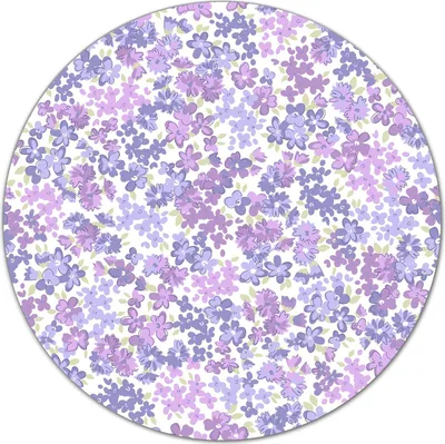 Produktbild von Glas-Herdabdeckplatte Glaskeramikkochfeld-Abdeckung Schneideplatten - 40 cm - Blumig rosa und blau