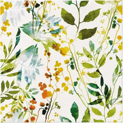 Image de Serviettes Premium Airlaid, "Watercolor", 1/4, 40 x 40 cm 50 pièces.