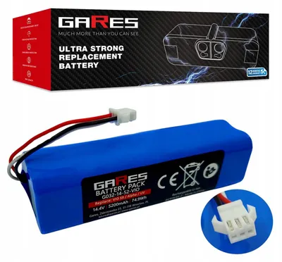 Zdjęcie produktu dla Gares Akumulator do Proscenic M7 Pro / M8 Pro 14,4V | 14,4V 5,2 Ah Li-Ion | Mocna Bateria do Robot Sprzątający | Wydajny Zamiennik Gares®