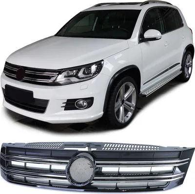 Obrázok produktu pre Mriežka chladiča športová mriežka v čiernom lesku pre VW Tiguan 5N Facelift 11-18