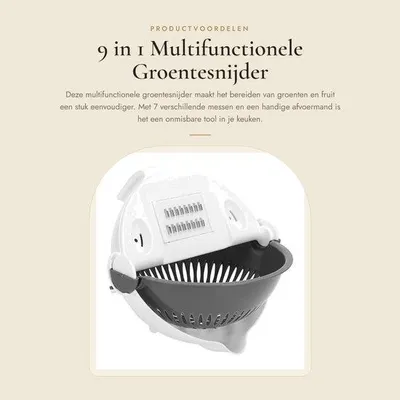 Produktbild von Gemüseschneider 9-in-1, multifunktional - Gemüseschneider