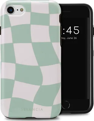 Produktbild von Selencia Vivid Back Cover iPhone SE (2022 / 2020) / 8 / 7 / 6(s) - Groovy Sage Green