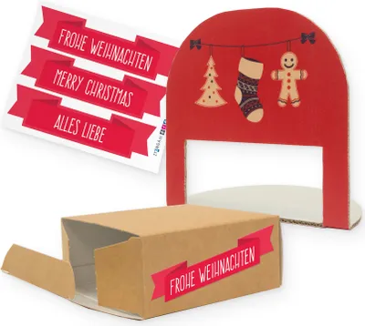 Produktbild von itenga Geschenkverpackung Weihnachtsdeko (Motiv 36)