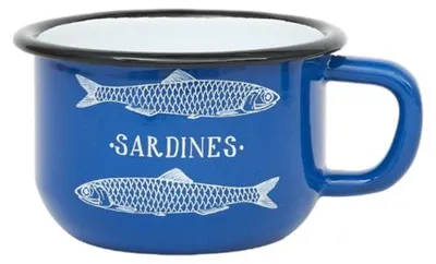 Immagine prodotto di Tazza smaltata blu sardina 9,5x6 - BATELA