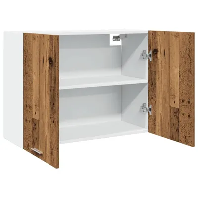 Produktbild von "2026 Promotion" Buffetschrank Küche, Hängeschrank, Lyon Altholz-Optik 80x31x60 cm Holzwerkstoff - Mehrzweckschrank CC31635