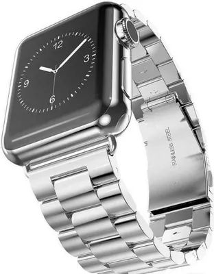 Produktbild von Armband für Apple Watch Series 8 7 6 5 4 3 2 1 SE - Edelstahl Ersatzarmband Loop Band Armband - Silber - 42mm 44mm 45mm