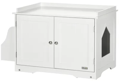 Produktbild von PawHut Katzenschrank für Katzentoilette, Katzenhöhle, Katzenklo mit Magnettüren
