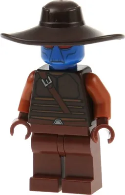 Image de 1x Lego minifigure Star Wars Clone Wars Cad Bane chapeau marron foncé 75024 61507 sw0497
