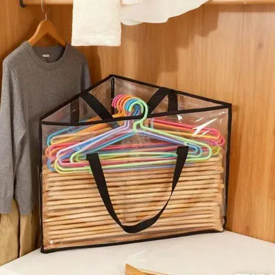 Produktbild von Transp. Opbergtas für Kleidung - Grosse Kapazität - Durchsichtig - Opvouwbar - 1 Stück