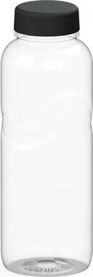 Produktbild von Trinkflasche Carve "Refresh" klar-transparent 0 - transparent/schwarz