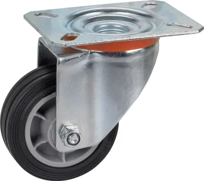 Produktbild von DÖRNER + HELMER Lenkrolle TPE PP-Felge 80 mm 50 kg