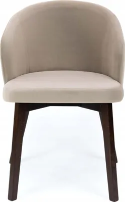 Produktbild von Esszimmerstuhl - Beige - Holzstuhl - Wohnzimmerstuhl - 51 x 75 x 51 cm B/H/T - Dunkelbraune Holzbeine - Tragkraft 130 kg - BELLUNO 5