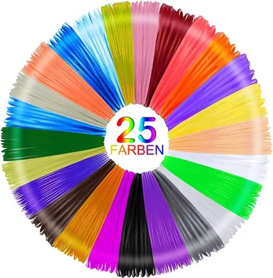 Imagen del producto de Kit de filamento para bolígrafos 3D con 25 colores fluorescentes