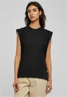 Immagine prodotto di Urban Classics - Canotta con spalla imbottita pesante biologica da donna nera - XL