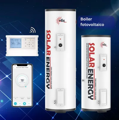 Immagine prodotto di Elix PV 200 L Scaldacqua Solare Fotovoltaico DC– Boiler / Scaldabagno con Serbatoio Acqua Calda (con MPPT, DC 1500W)