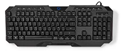 Produktbild von Nedis GKBD110BKFR Kabelgebundene Gaming-Tastatur USB-A Folientasten LED AZERTY