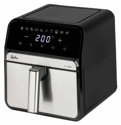 Immagine prodotto di JATA JEFR1242, Friggitrice ad aria calda, 8 l, 200 °C, 60 min, Autocura, Nero, Argento