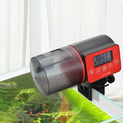 Produktbild von Fischfutterautomat Automatischer Aquarium, 200 ml Automatisierte Futterspender