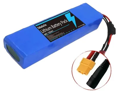 Image de Batterie lithium-ion, capacité de 100 Ah, configuration 48V, connecteur XT60-DC