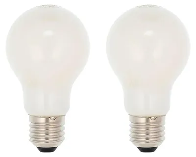Productafbeelding van Vito Lighting LED Peerlamp A60 E27 Mat - 10W 980lm 2700K - Warmwit - Vervangt 70W - 2 stuks