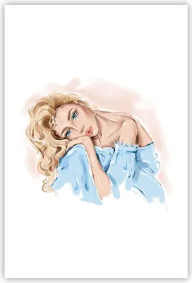Produktbild von Poster - Poster ohne Rahmen - Nachdenklich Frau Blond - 61x91,5 cm - Wand Bild - Wanddeko - Wandbilder - Kunstposter - Wandposter - Bilder - Kunstdruck - Wanddekoration - Wandbild - P2XPA61x91-5083