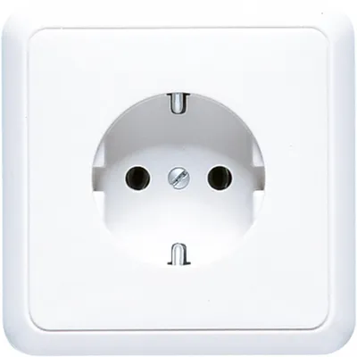 Productafbeelding van JG Schuko-stopcontact, compleet, model 5520WW, kleur alpinweiß (alpenwit)