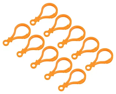 48 Kunststoff-Karabinerhaken 48 mm orange für DIY & Aufhängen