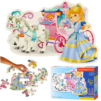 Obrázok produktu pre Castorland Princess Carriage Puzzle 12 dielikov maxi B-120017