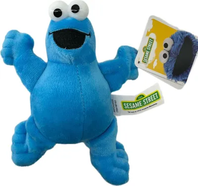 Produktbild von Soma Sesamstrasse Kuscheltier Plüsch Figur 20 cm Plüschtier Stofftier kuschelweich ab den ersten Lebensmonaten geeignet als Geschenk (Krümelmonster Blau 20 cm)