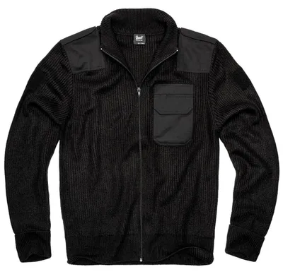 Produktbild von Brandit Cardigan Herren BW Cardigan schwarz Basics 100% Polyacryl L