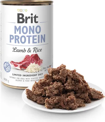 Produktbild von BRIT MONO PROTEIN Nasses Hundefutter Lamm mit Reis 400 g