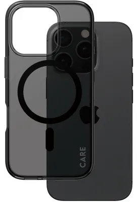 Obrázek produktu pro PanzerGlass CARE™ by ® Smokey Case w. Black MagSafe iPhone 16 Pro, Obal, Apple, Apple - iPhone 16 Pro, Černá