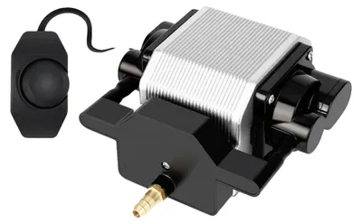 Obrázek produktu pro Vzduchová pumpa, výkon 25 W, s nastavitelným průtokem, vzduchová podávací pumpa o objemu 54 litrů a výkonu 25 W