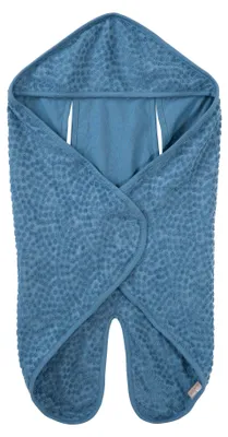 Produktbild von roba Baby Einschlagdecke Seashells Indigo - Baumwolle und - Babydecke für Autositz, Babyschale oder Kinderwagen - Blau