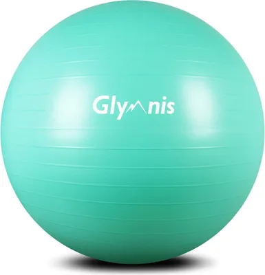 Image de Balle de gymnastique Fitnessball 75 cm balle de yoga antidérapante avec pompe rapide pour l'entraînement de yoga et le fitness vert menthe