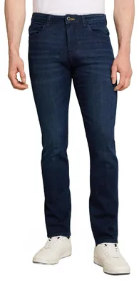 Productafbeelding van TOM TAILOR herenbroek, model 1048363, kleur 1.0 10138 - gewassen blauw denim, maat 34W / 32L